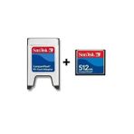 Sandisk 512 Mb Compact Flash Hafıza Kartı- Pcmıa Compact Flash Kart Okuyucu