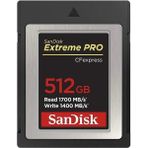 SanDisk 512GB Extreme Pro CFexpress Kart Type B 1,8 inç Okuma 1700 MB/s Yazma 1400 MB/s