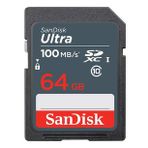 Sandısk 64Gb Ultra Sdsdunr-064G-Gn3ın Sdhc Hafıza Kartı