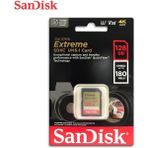 SanDisk Extreme 128GB SDXC UHS-I Hafıza Kartı 180MB/s Hız ve 4K Video Desteği