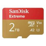 Sandisk Extreme 2tb SDSQXAV-2T00-GN6MN 240/140MB/S Microsdxc Uhs-I A2 V30 4K Kamera Drone Hafıza Kartı