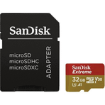 Sandisk Extreme MicroSDHC 32 GB + SD Adapter + Rescue Pro Deluxe 100 MB/s A1 C10 V30 UHS-I U3 Bellek Kartı