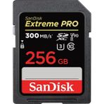 SanDisk Extreme Pro 256GB SDXC UHS-II U3 V90 Hafıza Kartı 300MB/s Okuma 260MB/s Yazma Hızları