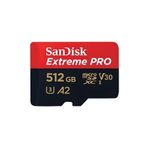 SanDisk Extreme Pro 512gb 200/140mb/s Microsdxc Uhs-ı A2 V30 Hafıza Kartı Sdsqxcd-512g-gn6ma