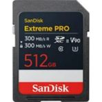Sandisk Extreme Pro 512GB 300/300MB/S Sdxc V90 Uhs-Iı U3 8k/4k UHD Hafıza Kartı SDSDXDM-512G-GN4IN