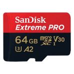 Sandisk Extreme Pro 64GB Microsdxc Uhs-1 A2 200MB/ SDSQXCY-64G-GN6MA - SİYAH- KIRMIZI
