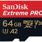 Sandisk Extreme Pro microSD UHS I Kart 64 GB 200 MB/s Okuma, 90 Yazma MicroSD (Akıllı Telefonlar, Aksiyon Kameraları ve Drone'larda 4K Video için)