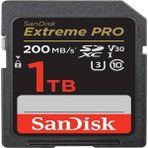 Sandisk Extreme Pro Sd Uhs I 1tb Card For 4K Video For Dslr And Mirrorless Cameras 200MB/S Read & 140MB/S Write - Beyaz