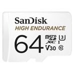 SanDisk High Endurance microSDXC Hafıza Kartı 64 GB + Adaptör (Dash Camları ve Özel Güvenlik Kameraları için, 100 MB/s Okuma, Full HD ve 4K Videolar için V30)