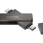SANDISK iXpand Flash Drive Luxe 128GB USB-C+ Lightning Siyah