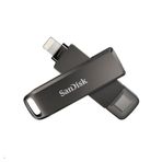 SanDisk iXpand Luxe Flash Sürücü 2'si 1 arada iPhone Bellek 64GB (iPad Uyumlu, Otomatik Yedekleme, USB-C ve Lightning Bağlantı Noktası, Şifre Koruması, iXpand Uygulaması), Gümüş