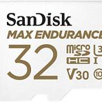 SanDisk Max Endurance MicroSDHC 32GB SD Adapter For Home Security Cameras & Dashcams, Up To 15,000 Hours, Full HD / 4K Videos, Extreme Endurance, Up To 100/40 MB/s Read/Write Speeds, C10, U3, V30