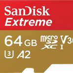SanDisk Mobil oyun için 64 GB Extreme microSD kart, A2 App Performance AAA/3D/VR oyun grafikleri ve 4K UHD video, 160 MB/s okuma, 60 MB/s yazma sınıfı, 10, UHS-I, U3, V30