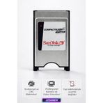 SanDisk PCMCIA Compact Flash Kart Okuyucu Adaptör | CF Kart Destekli – Endüstriyel Uyumlu