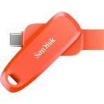 Sandisk Phone Drive 512GB Android Uyumlu USB 3.2 Gen 1 Flash Bellek Nasturium Orange SDDDC6-512G-G46NO - Turuncu - 512 GB