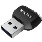SanDisk QuickFlow microSD UHS-I kart okuyucu, USB A bağlantılı, 250 MB/sn'ye kadar okuma ve 150 MB/s yazma hızı, USB 3.2 Gen 1