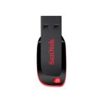 Sandisk SDCZ50-016G-B35 16GB Cruzer Blade Siyah 2.0 USB Flash Bellek - Kırmızı