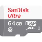 Sandisk SDSQUNS-064G Micro SD Kart 64 GB 80 Mb/s Ultra Performans ve Uyumlu Kullanım Alanları
