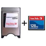 Sandisk SND128 128 MB Compact Flash Hafıza Kartı+Compact Flash Adatör