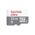 Sandisk Ultra 32 GB Micro SDHC Kart 100 Mb/s UHS-I Class 10 SDSQUNR-032G-GN3MN Hız Parametreleri ile Uyumluluk Sertifikalı