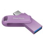 SanDisk Ultra Dual Drive Go USB Type-C 64 GB (Android akıllı telefon bellek, USB Type-C bağlantısı, 150 MB/s okuma hızı, anahtarlık olarak kullanım mümkün) lavanta