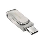 Sandisk Ultra Dual Drive Luxe USB Type-C 64 GB USB 3.1 Gen 1 Taşınabilir Gri USB Bellek
