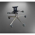 Sandofis Alt Takım Komple Set Ofis Koltuğu Yedek Parçası, Çift Kollu Tilting Mekanizma, Krom Yıldız Ayak Çap 64 cm,Çap 65 Silikon Tekerlekli, 42-51 CM Yükseklik