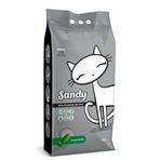 Sandy 10 kg Hassas Kediler İçin Kokusuz Tozsuz Topaklanan Sodyum Bentonit Gri Kedi Kumu