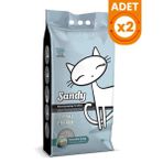 Sandy Sodyum Ultra Marsilya Sabunlu Doğal Kedi Kumu - 10 Kg 2 Adet