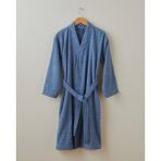 Sandy Stripe Pamuk Bornoz S-M Lacivert - S - M