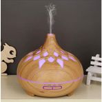 Sanec Aroma Difüzör Gece Işığı 7 LED Desenli Nemlendirici Kumandalı Buhar Makinesi 550 ml - Çok Renkli