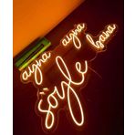 SANEC Ayna Ayna Söyle Bana Yazı Neon Led Tabela Kafe Güzellik Merkezi Kuaför Dekor