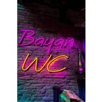 SANEC Bayan WC Neon Led Tabela (Ölçü: 60x40 cm)