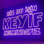 SANEC Biz Bu İşin Keyif Kısmındayız Neon Led Tabela