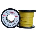 SANEC Çok Damarlı Montaj Kablosu - 22 AWG - 20 Metre - Sarı