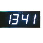 SANEC Dijital Led Duvar ve Masa Saati ve Derece - Beyaz (Kasa Ölçüsü: 16x40 cm)