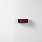 SANEC Dijital Led Duvar ve Masa Saati ve Derece - Kırmızı (Kasa Ölçüsü: 15x37 cm)