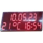SANEC Dijital Saat, Derece Ve Tarih Tabelası Kasa Ölçüsü: 100x50 Cm
