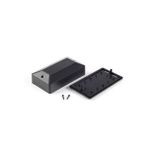 SANEC ELEKTRONİK PROJE KUTUSU (ÖLÇÜLERİ: 86X155X49MM) - SİYAH - MASA TİPİ