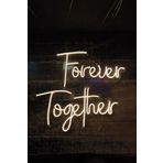 SANEC Forever Together - Led Dekoratif Duvar Aydınlatması Neon Duvar Yazısı Sihirli Led Mesajlar