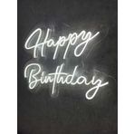 SANEC Happy Birthday Doğum Günü Neon Yazı Tabela Dekoratif Işık Organizasyon Arka Plan Aydınlatma Neon