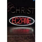 SANEC Işıklı Eczane - Neon LED Tabela Duvar Dekorasyon