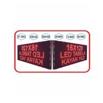 SANEC Led Tabela 16x128cm Çift Taraflı Kırmızı Kayan Yazı-Wifi