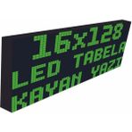 SANEC Led Tabela 16x128cm Tek Taraflı Yeşil Kayan Yazı-Wifi