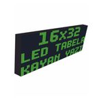 SANEC Led Tabela 16x32cm Tek Taraflı Yeşil Kayan Yazı-Wifi