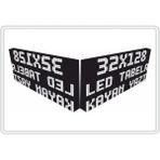 SANEC Led Tabela 32x128cm Çift Taraflı Beyaz Kayan Yazı-Wifi