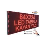 SANEC Led Tabela 64x224cm Çift Taraflı Kırmızı Kayan Yazı-Wifi