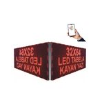 SANEC Led Tabela 64x32cm Çift Taraflı Kırmızı Kayan Yazı-Wifi
