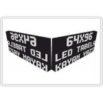 SANEC Led Tabela 64x96cm Çift Taraflı Beyaz Kayan Yazı-Wifi