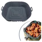 SANEC® Renkli Isıya Dayanıklı Yıkanılabilir Silikon Fırın Airfryer Kare Model Pişirme Matı 20 cm